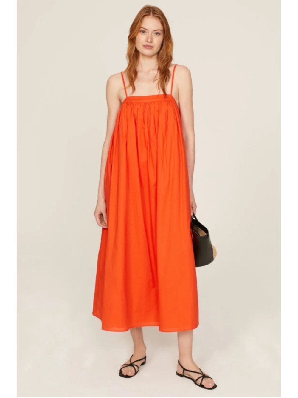 Women's Adam Lippes Orange Maxi Dress Size XS